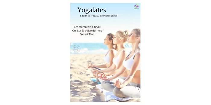 Yoga-lates sur la plage